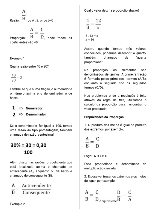 Apostila de Matemática - Razão e Proporção